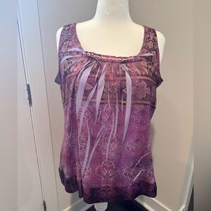 Unity World Wear Pink and Purple Tank Top